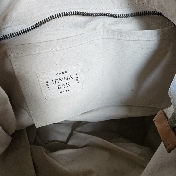 Jenna Bee for Free People Moroccan Cactus Silk Tote Gray-Blue - Picture 10 of 11